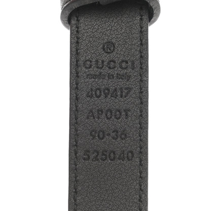 Gucci Calfskin Double G 20mm Belt 90 36 Black 3 of 6