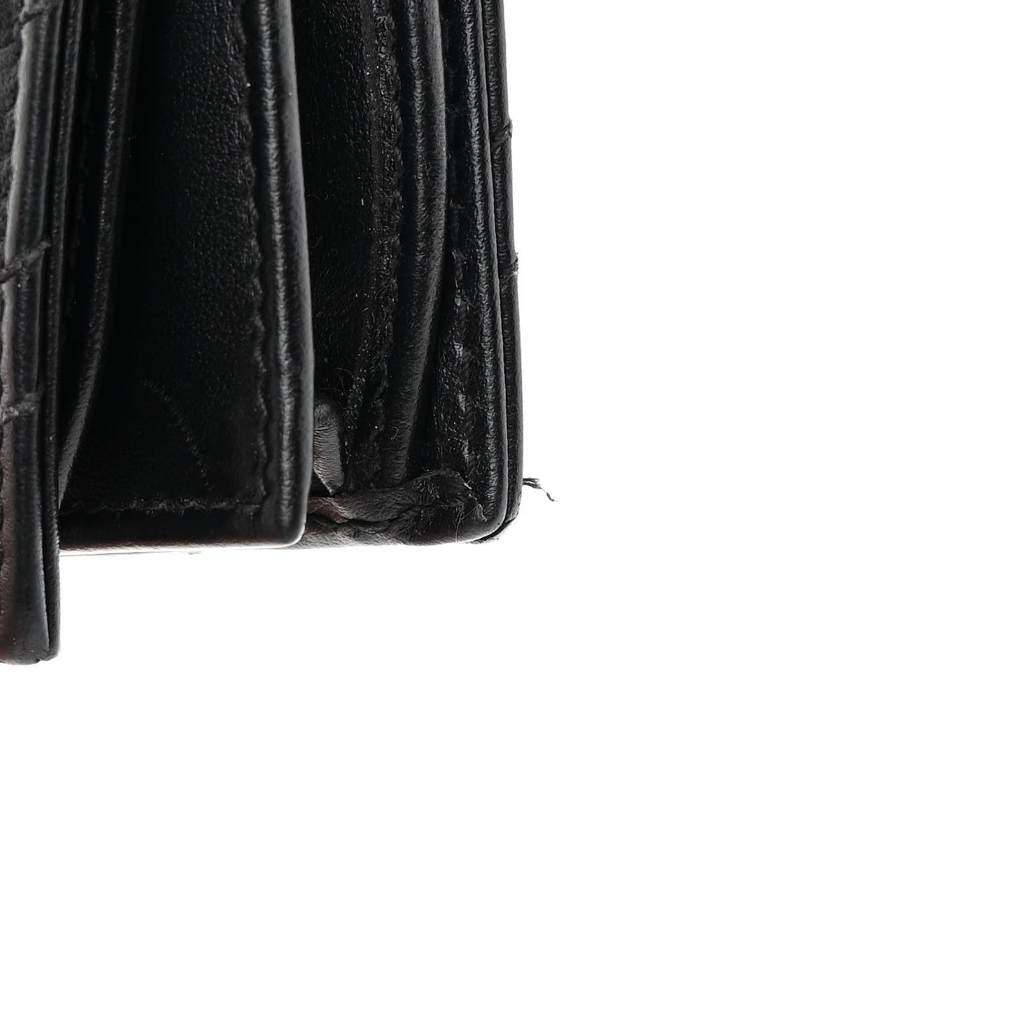 Calfskin Matelasse GG Marmont Card Case Wallet Black