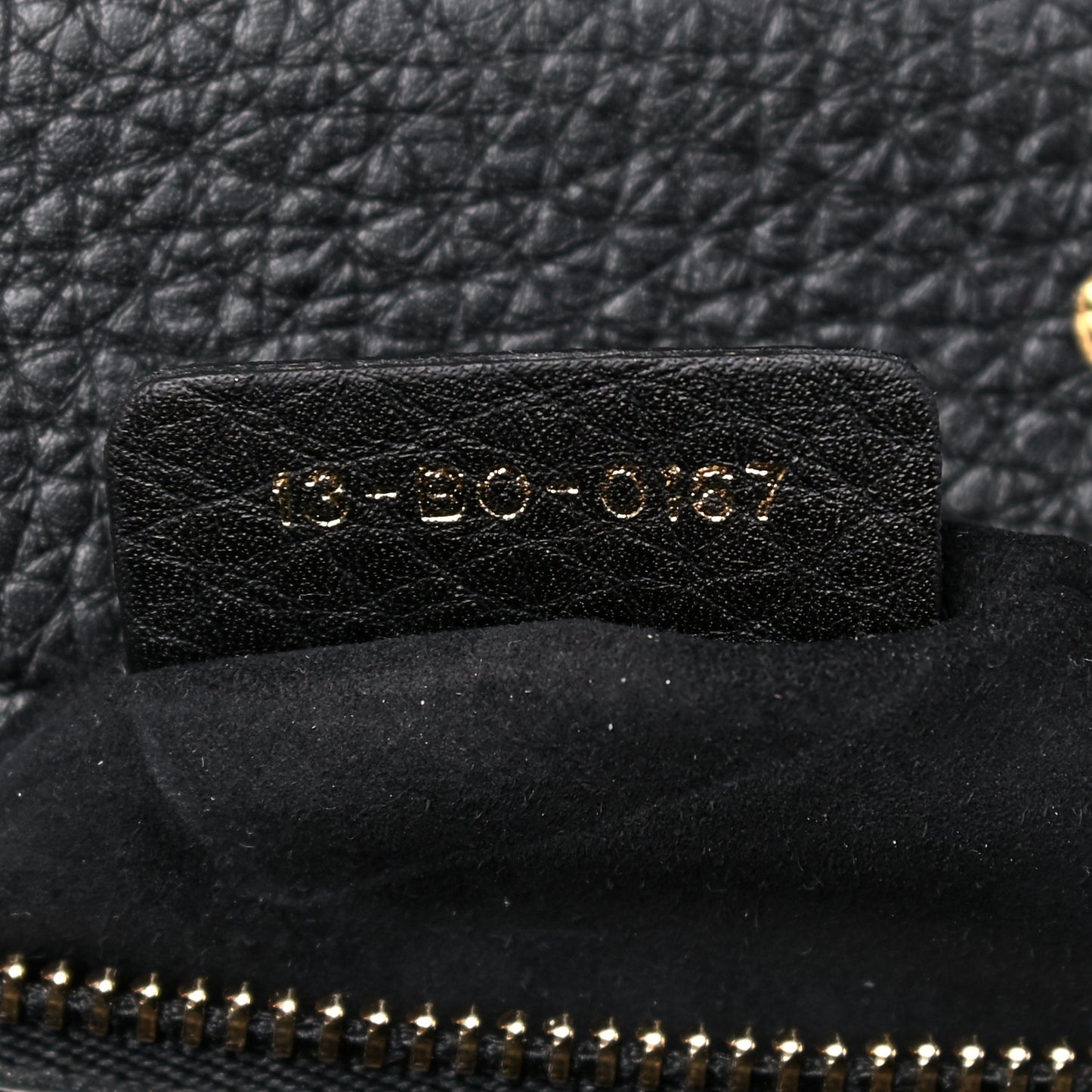 Grained Calfskin Medium Diorama Flap Bag Black