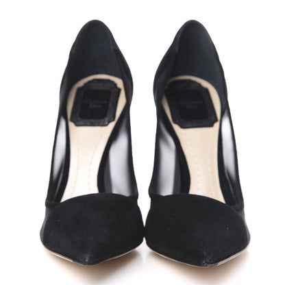 Christian Dior Suede Mesh Songe Pumps 35.5 Black 2 of 8