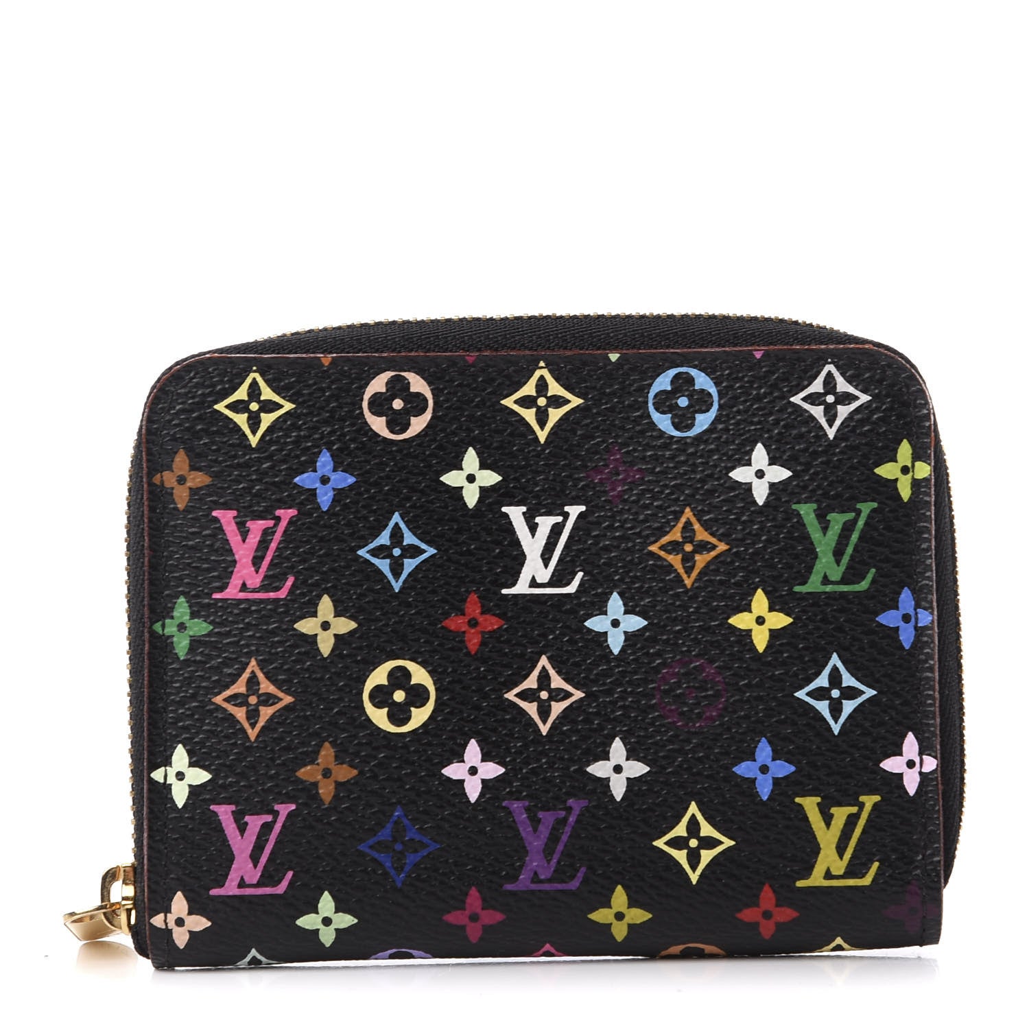 Louis Vuitton Monogram Multicolor Zippy Coin Purse Black Grenade 1 of 9