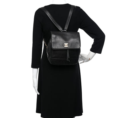 Chanel Caviar CC Backpack Black 2 of 12