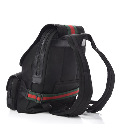 Gucci Techno Canvas Web Band Single Buckle Backpack Black 3 of 11