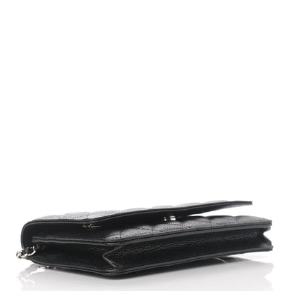 Chanel Caviar Quilted Wallet On Chain WOC Black 4 of 13