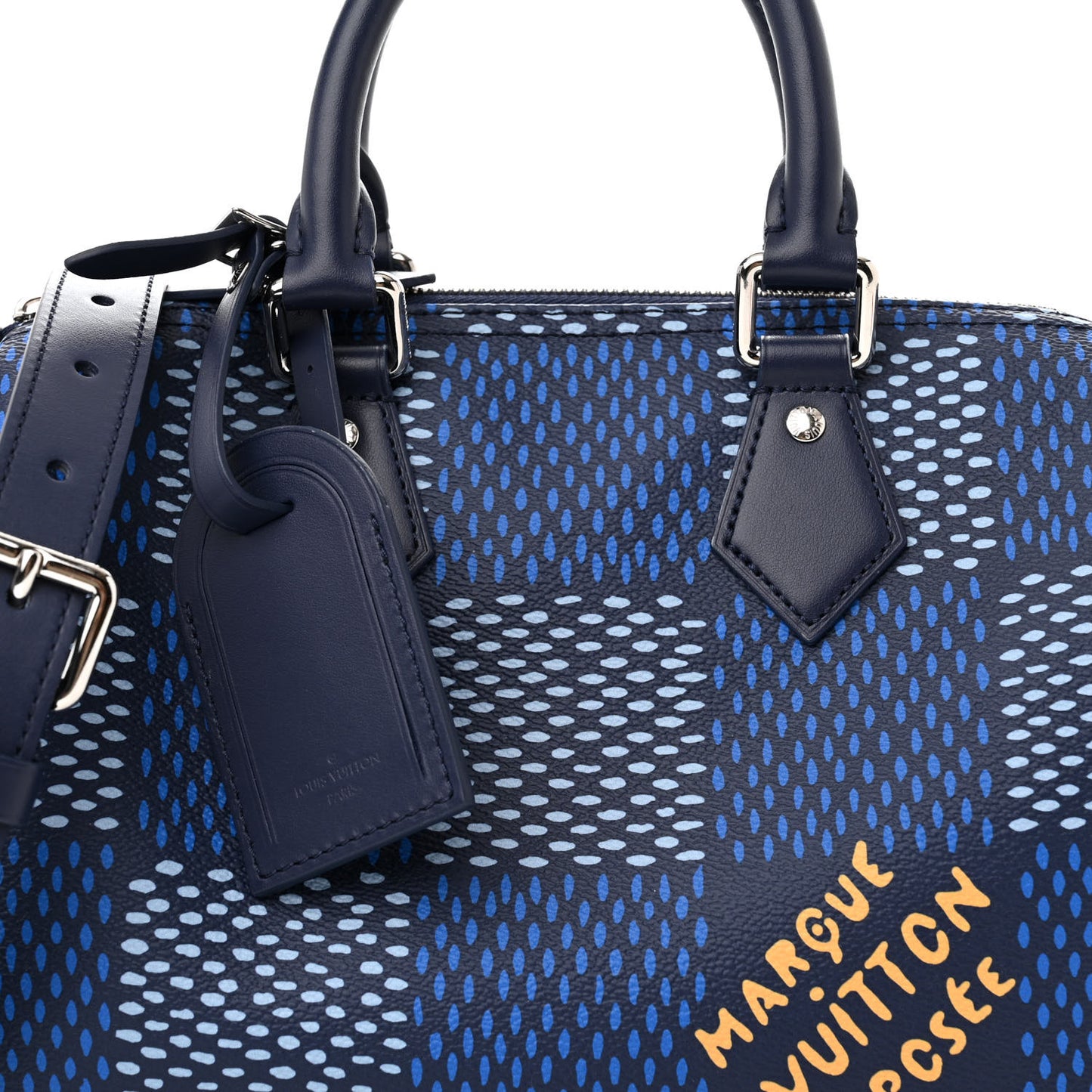 Damier Heritage Speedy Bandouliere 25 Blue