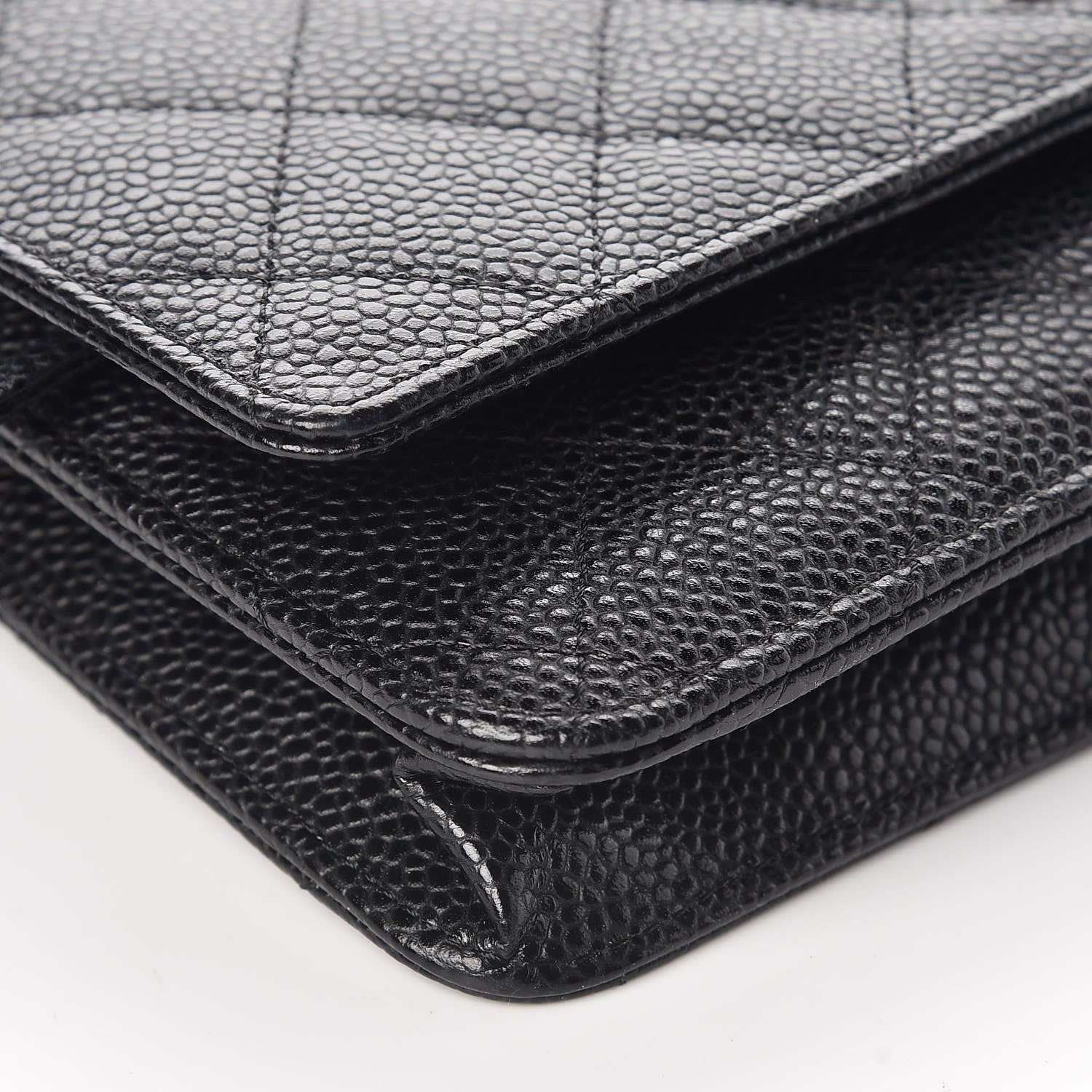 Chanel Caviar Quilted Wallet On Chain WOC Black 5 of 11