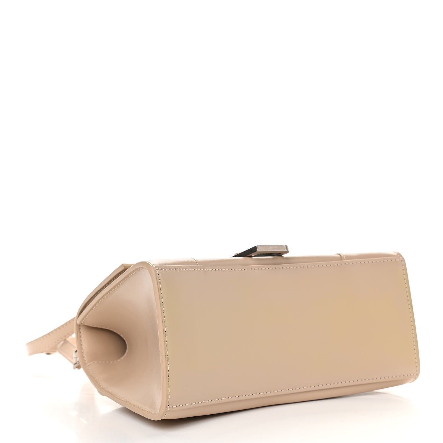 Balenciaga Shiny Box Calfskin Small Hourglass Top Handle Bag Light Beige 3 of 8