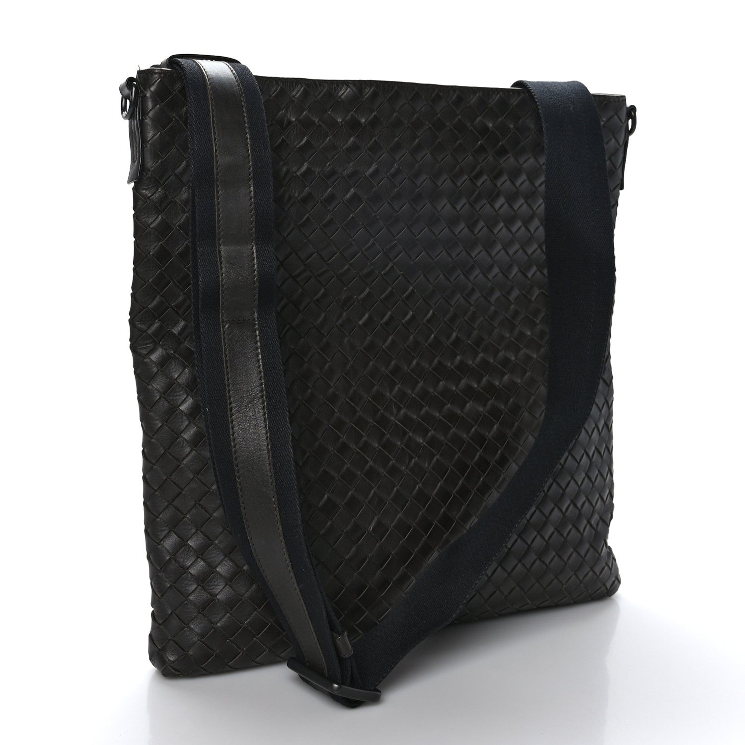 Bottega Veneta Nappa Intrecciato VN Crossbody Messenger Bag Ebano 2 of 8
