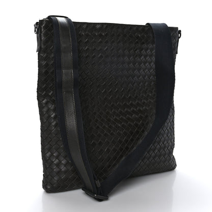 Bottega Veneta Nappa Intrecciato VN Crossbody Messenger Bag Ebano 2 of 8