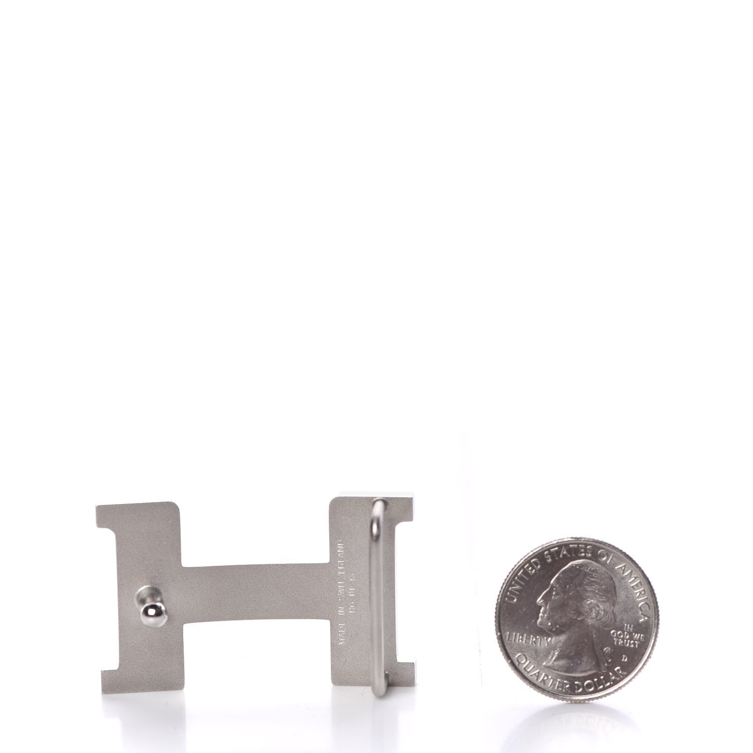 Hermes Polished Palladium Constance 24mm Belt Buckle Silver 2 of 6