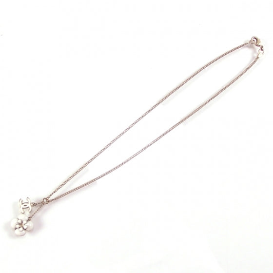 Chanel Camelia CC Necklace Gold/White 1 of 5