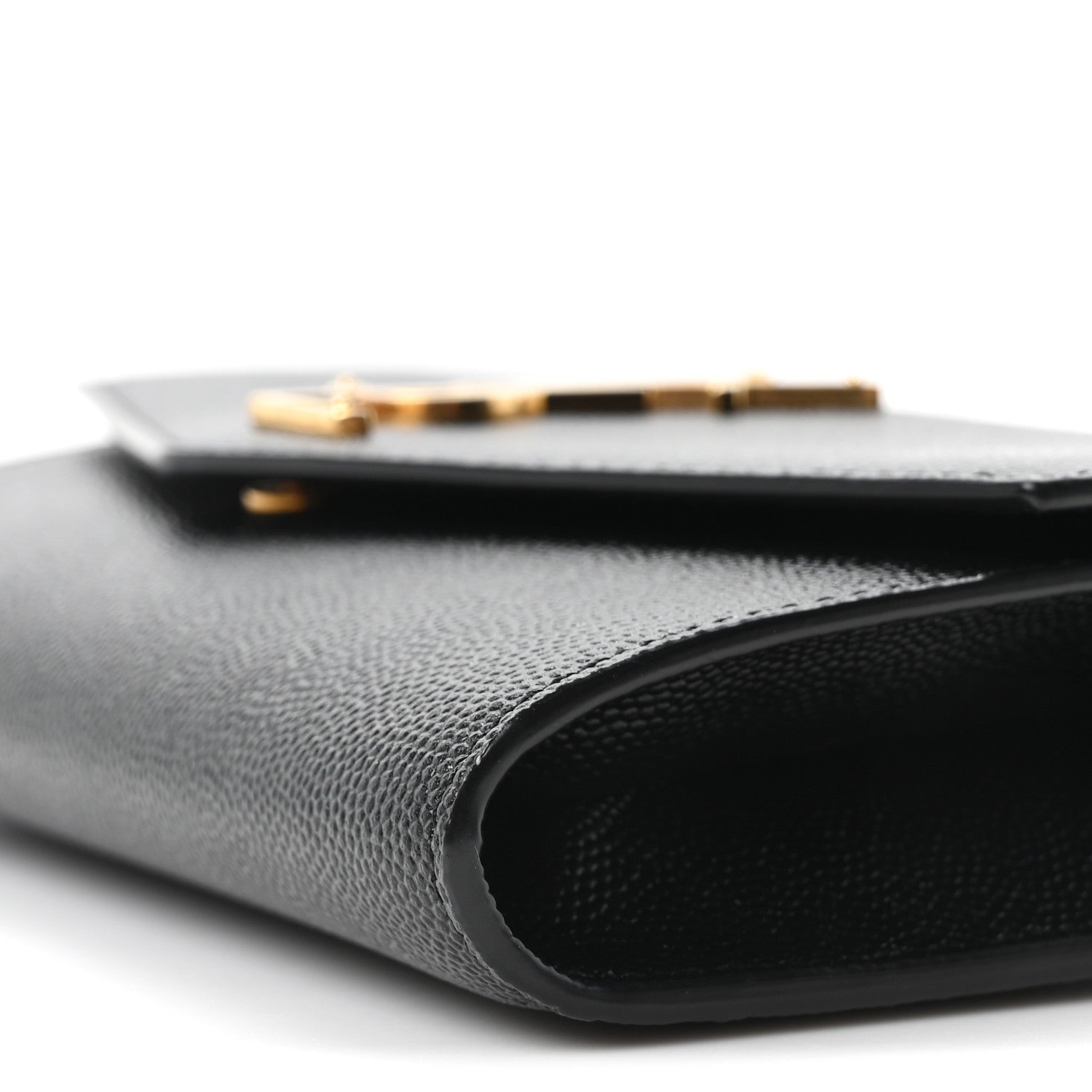 Saint Laurent Grain De Poudre Uptown Chain Wallet Black 11 of 11