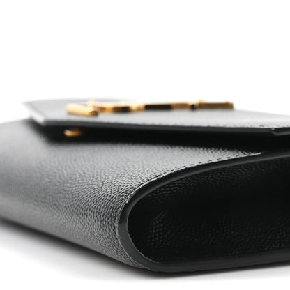 Saint Laurent Grain De Poudre Uptown Chain Wallet Black 11 of 11