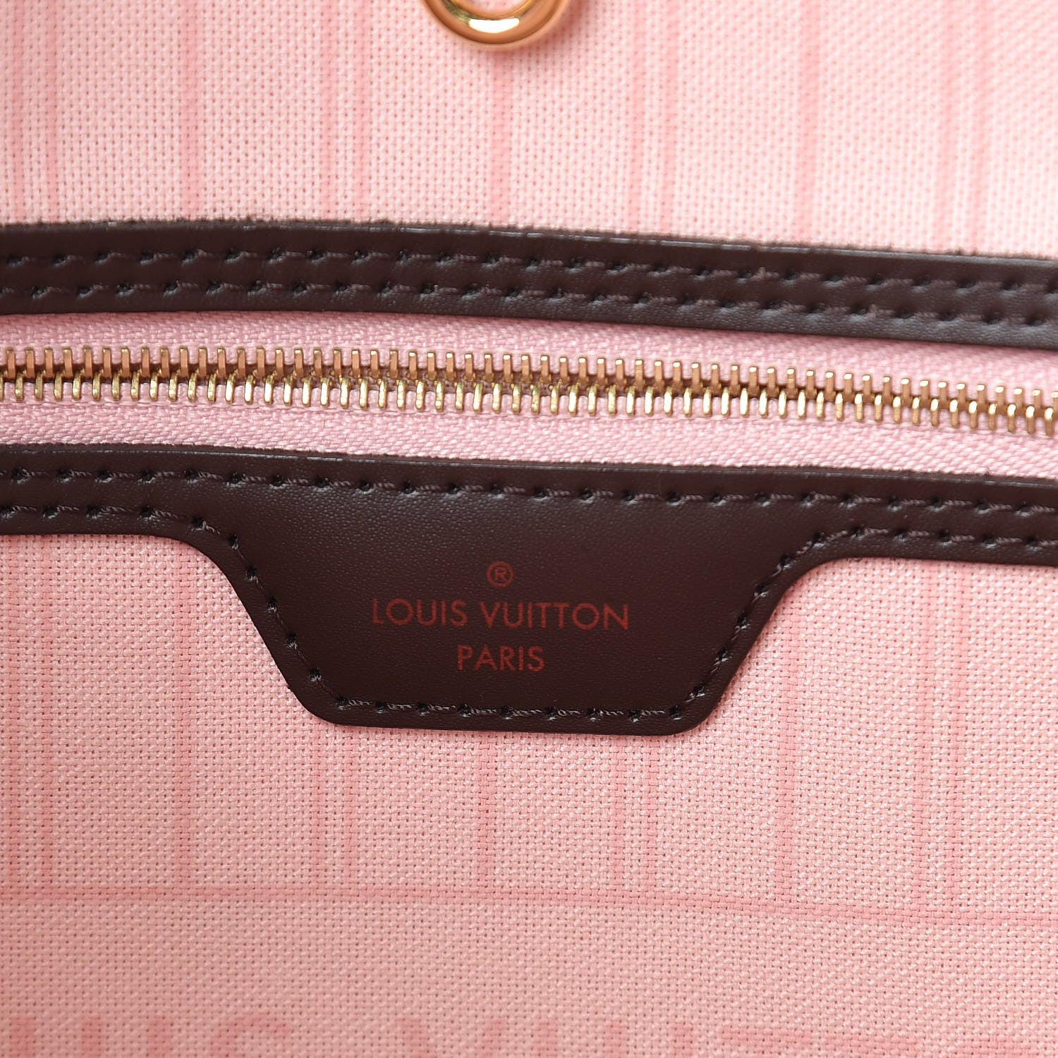 Louis Vuitton Damier Ebene Neo Neverfull MM Rose Ballerine 7 of 18
