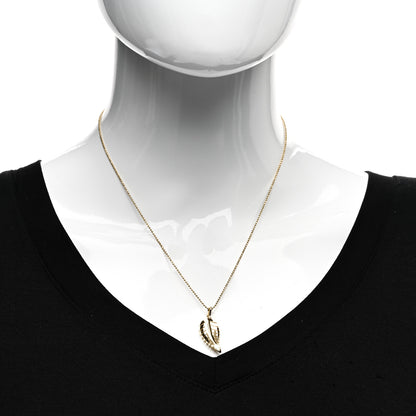 Jennifer Meyer 18K Yellow Gold Small Leaf Necklace 2 of 4