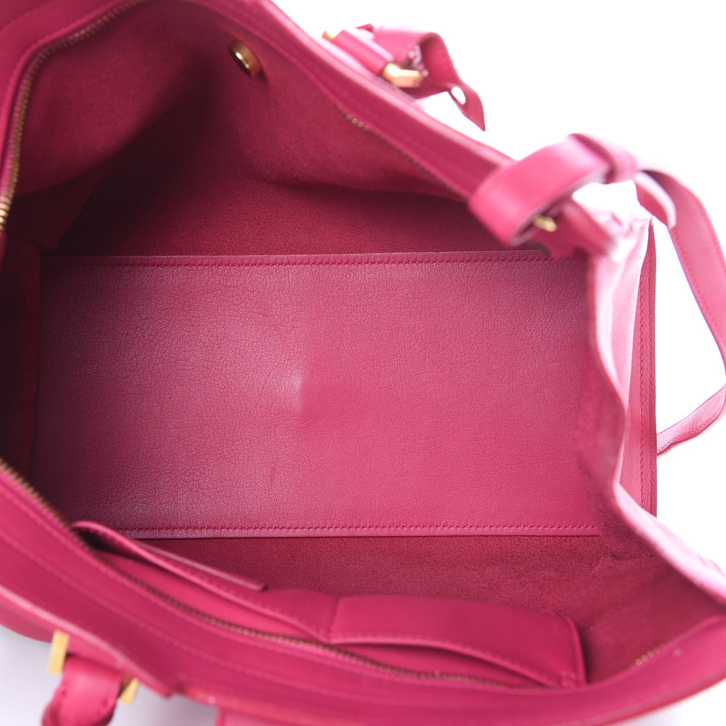 Calfskin Small Classic Y Cabas Fuchsia