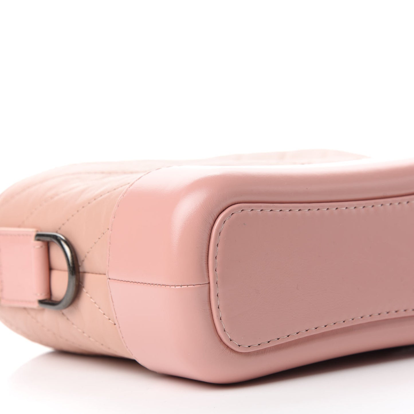 Aged Calfskin Chevron Quilted Small Gabrielle Hobo Pink