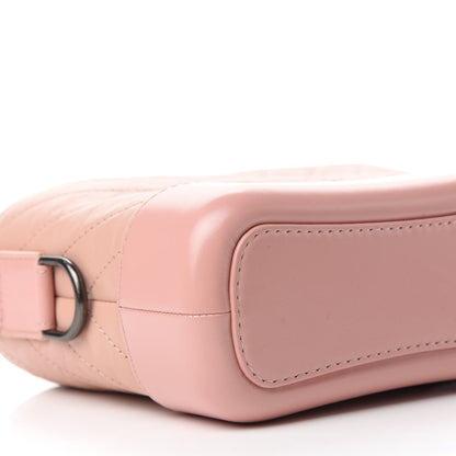 Chanel Aged Calfskin Chevron Quilted Small Gabrielle Hobo Pink 6 of 10