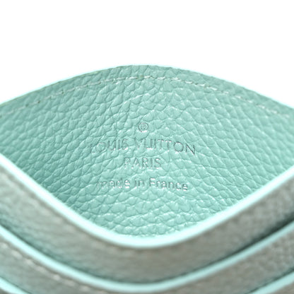 Louis Vuitton Empreinte Monogram LV Charms Card Holder Pearly Lagoon Turquoise 6 of 7