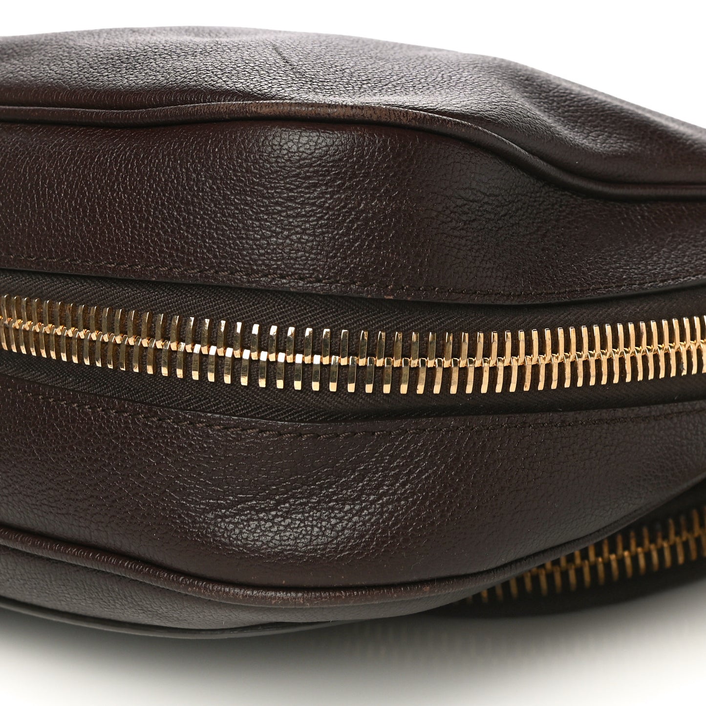Pebbled Calfskin Large Jennifer Dark Brown