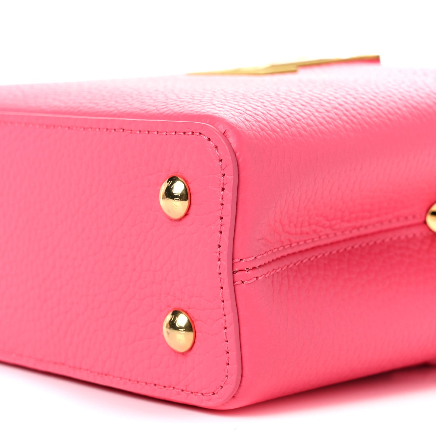 Louis Vuitton Taurillon Capucines Mini Dragon Fruit Pink Cedrat 8 of 8
