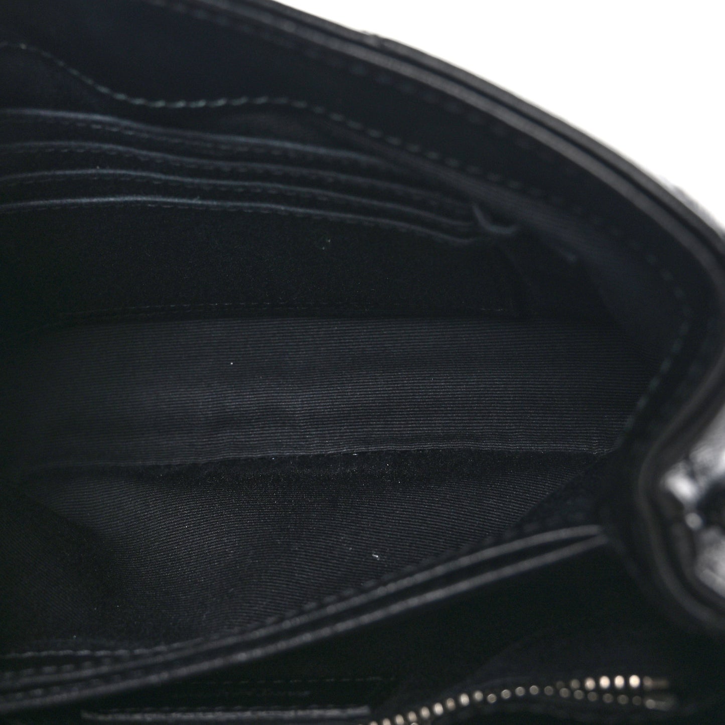 Calfskin Y Quilted Monogram Toy Loulou Crossbody Bag Black