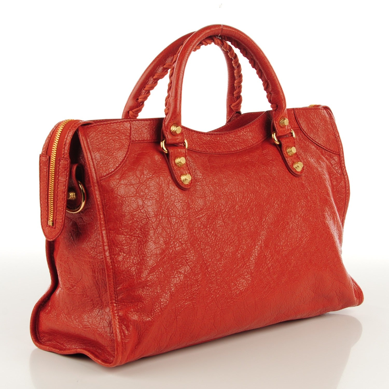 Balenciaga Agneau Giant 12 Gold Hardware City Rouge Ambre 3 of 8