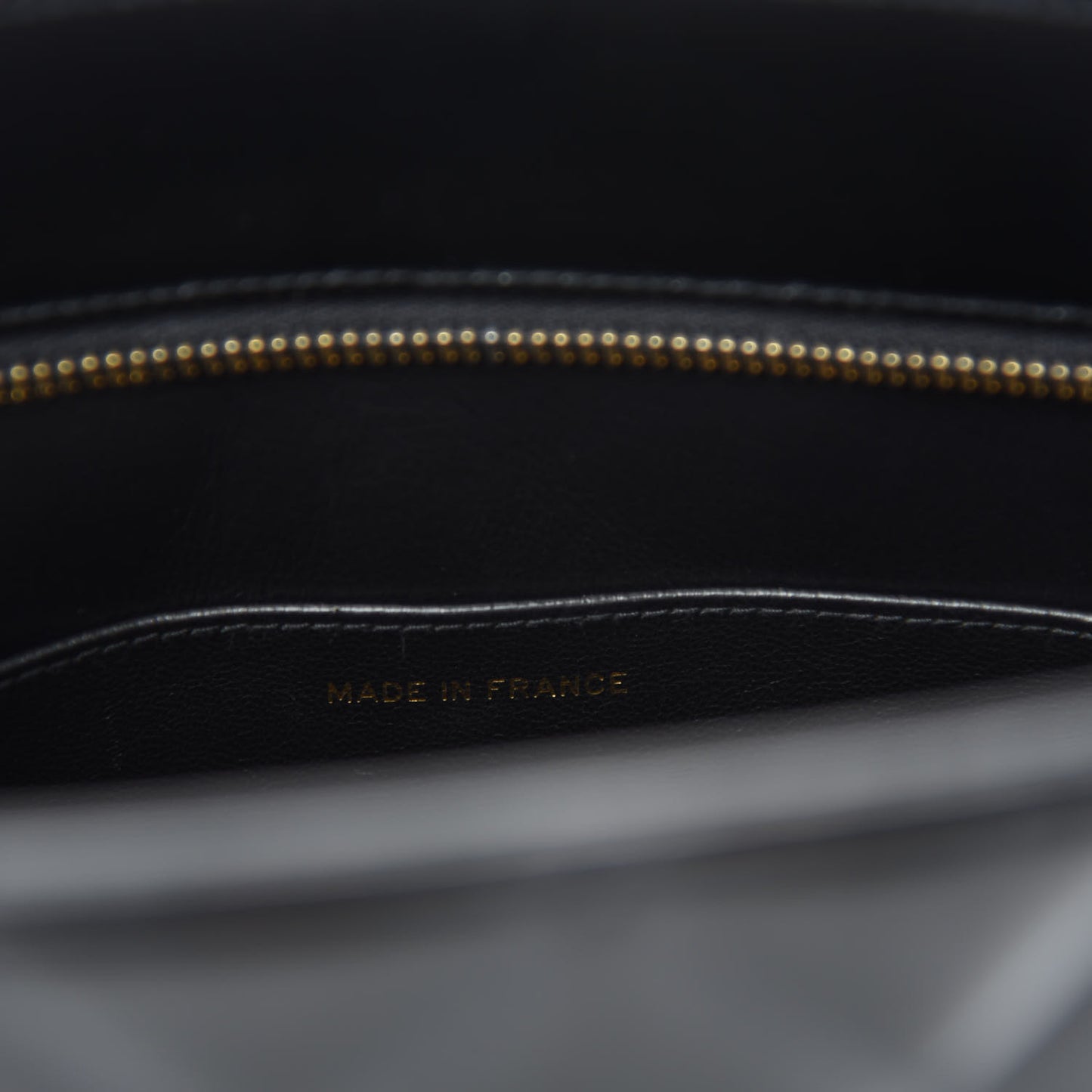 Patent Quilted Medallion Tote Black
