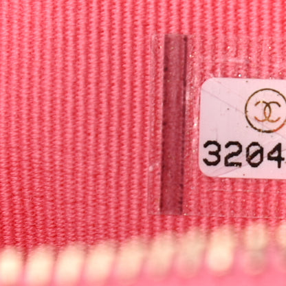 Chanel Lambskin Quilted CC In Love Heart Waist Belt Bag With Chain Pink 9 of 11