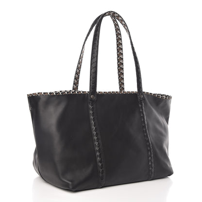 Bottega Veneta Nappa Nylon Medium Reversible Butterfly Shoulder Bag Black Cement 4 of 9