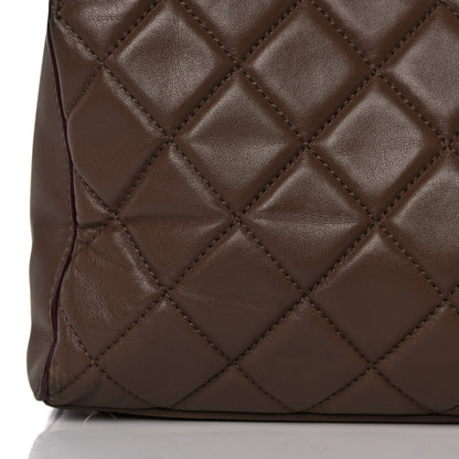 Chanel Calfskin Quilted Perfect Edge Tote Brown 13 of 23