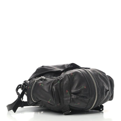 Alexander Wang Lambskin Rose Studded Mini Marti Convertible Backpack Black Rhodium Hardware 3 of 6