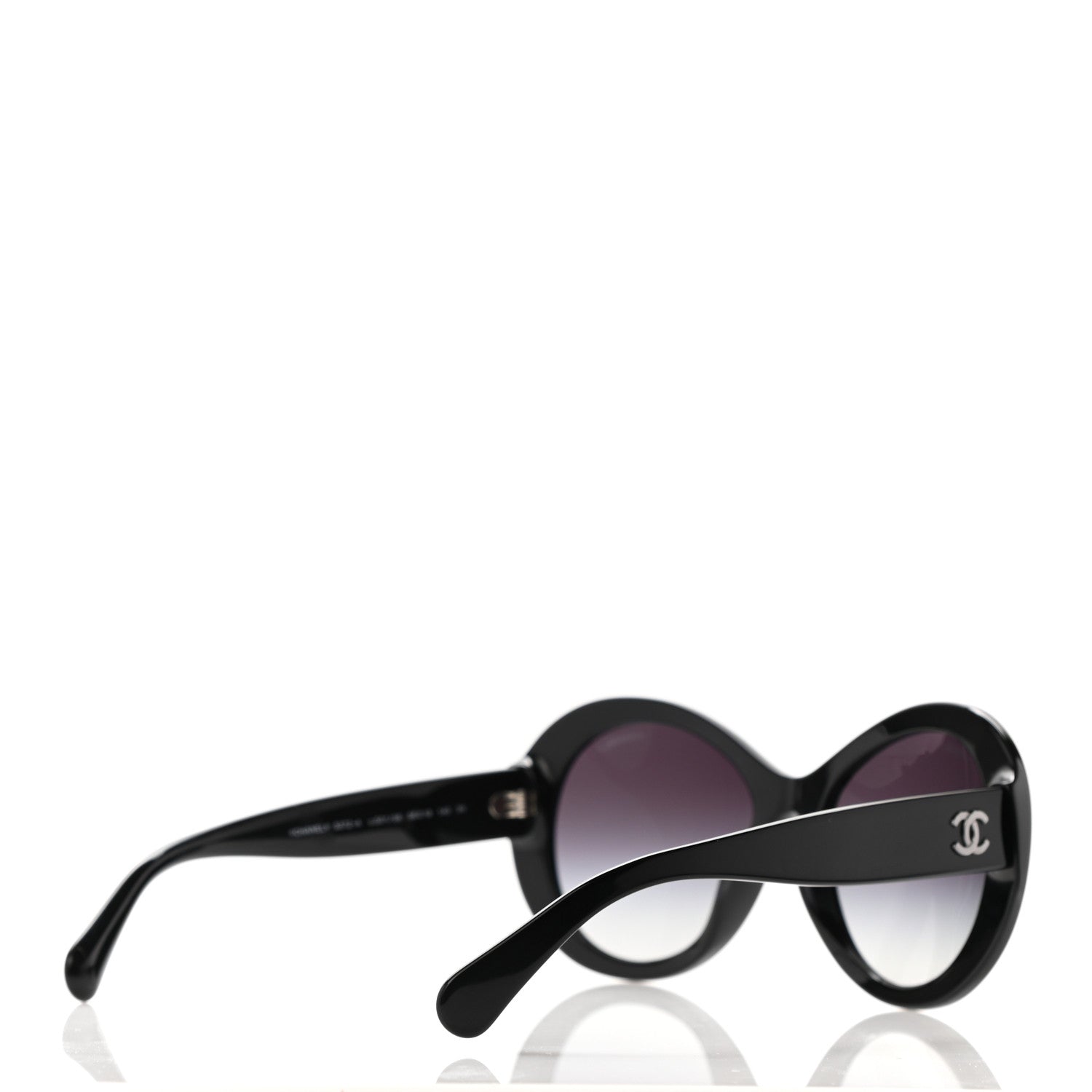 Chanel Oval CC Sunglasses 5372 Black 4 of 4