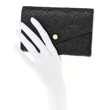 Louis Vuitton Empreinte Compact Curieuse Wallet Black 2 of 10