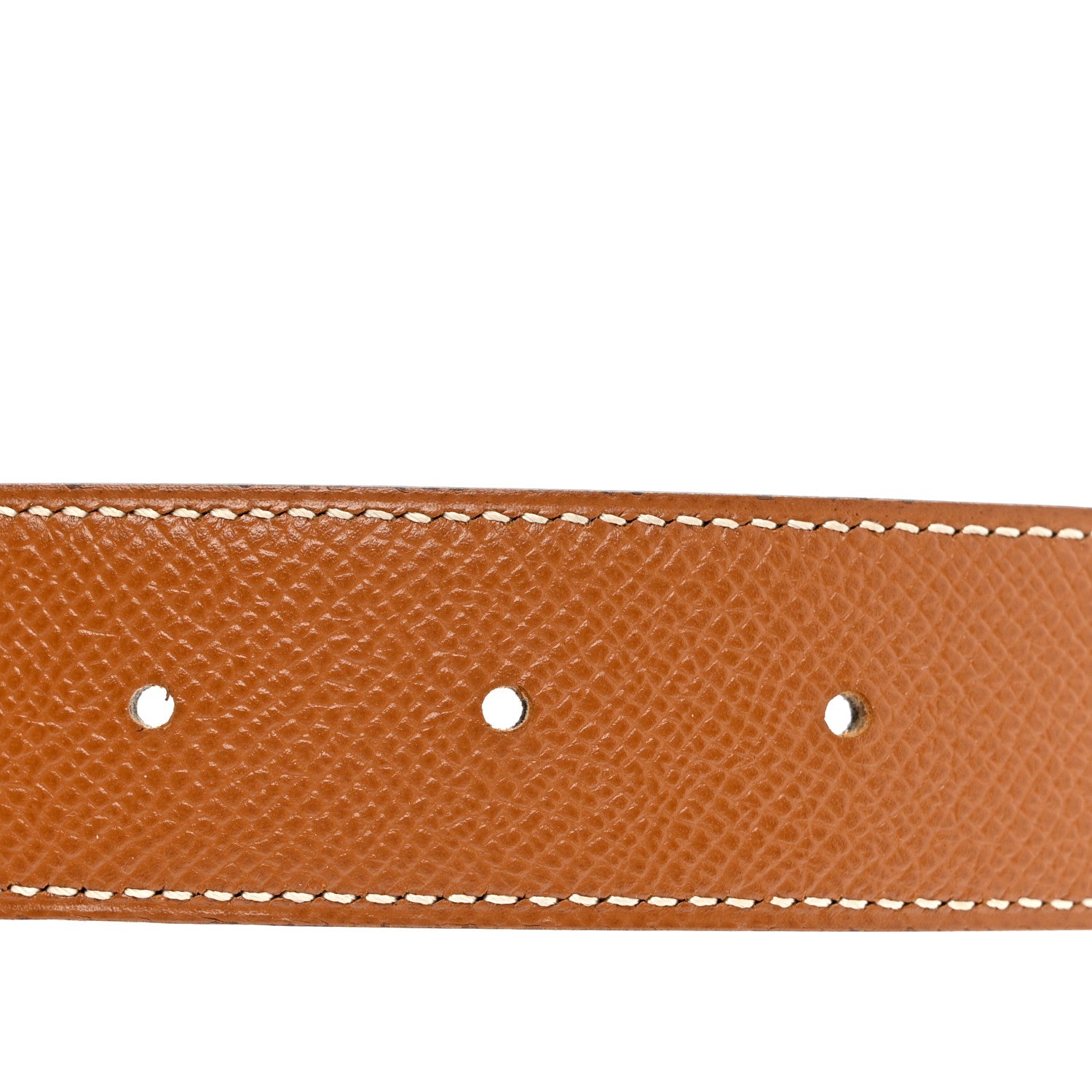 Hermes Swift Courchevel 24mm Belt Strap 70 Black Gold 5 of 6