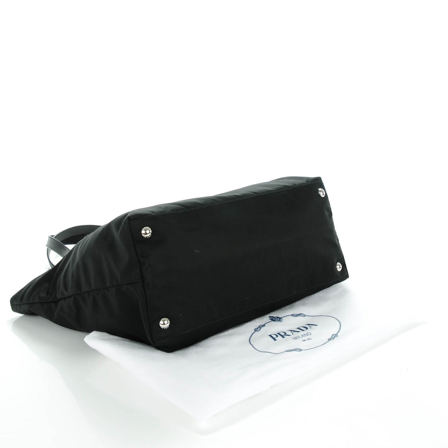 Saffiano Tessuto Nylon Tote Nero Black