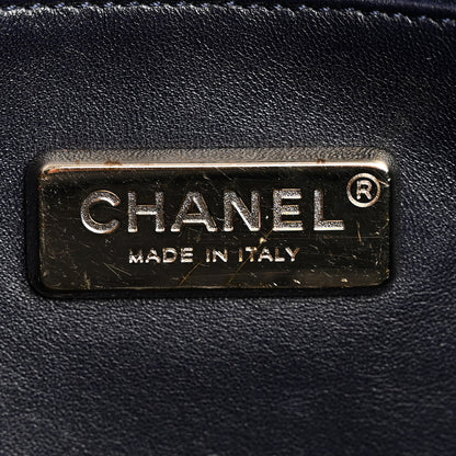 Chanel Snakeskin CC Unchained Clutch Navy 7 of 10