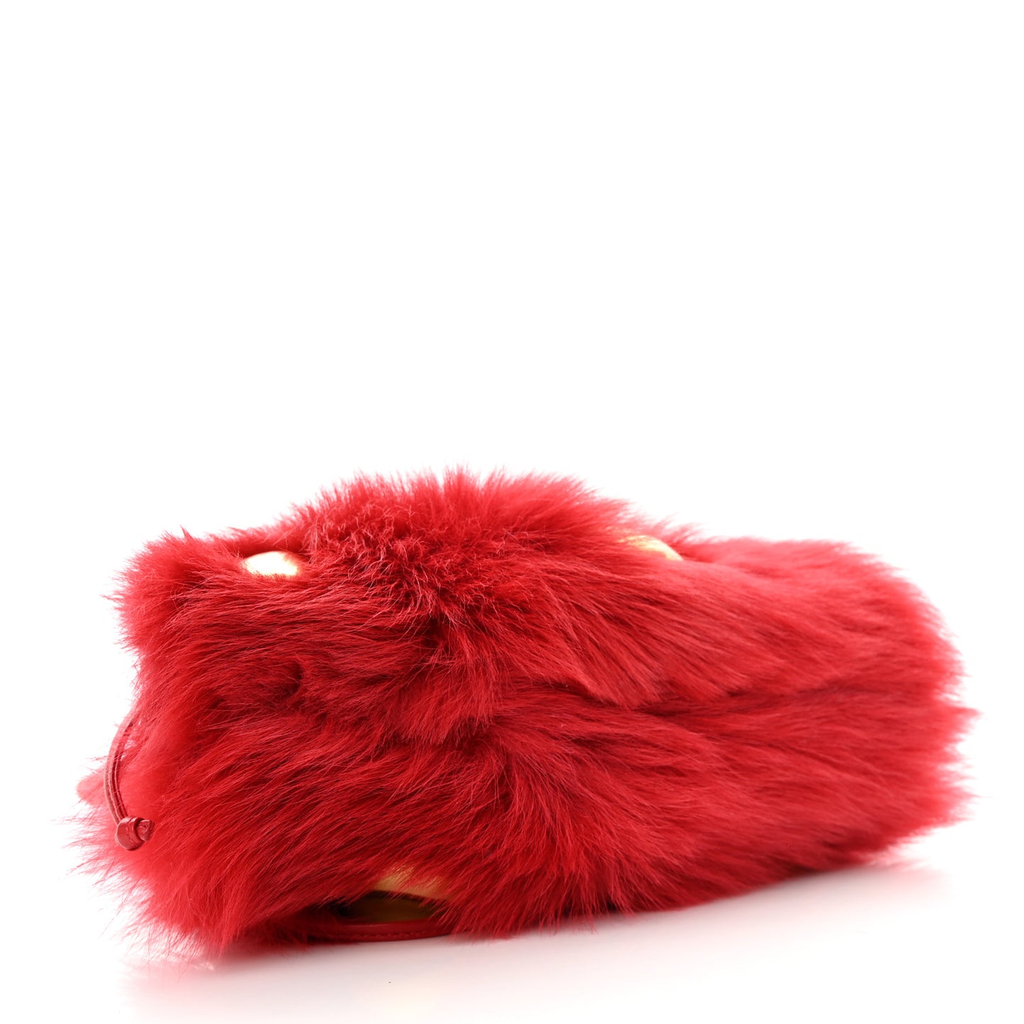 Shearling Lambskin Embellished The Mini Pouch Apple Candy