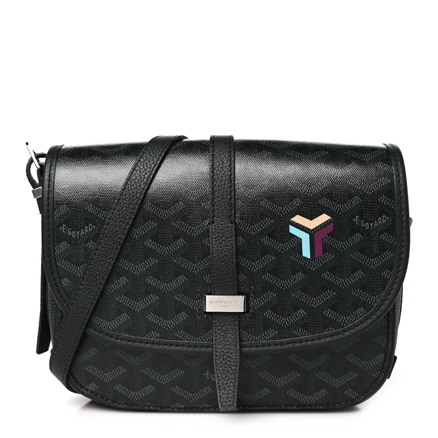 Goyard Goyardine Belvedere III PM Messenger Bag Jet Black 1657793