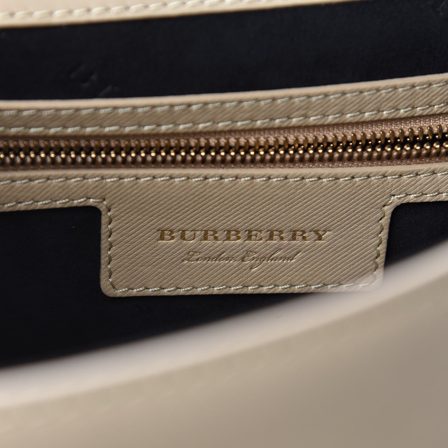Burberry Trench Calfskin Medium DK88 Top Handle Bag Honey 9 of 12