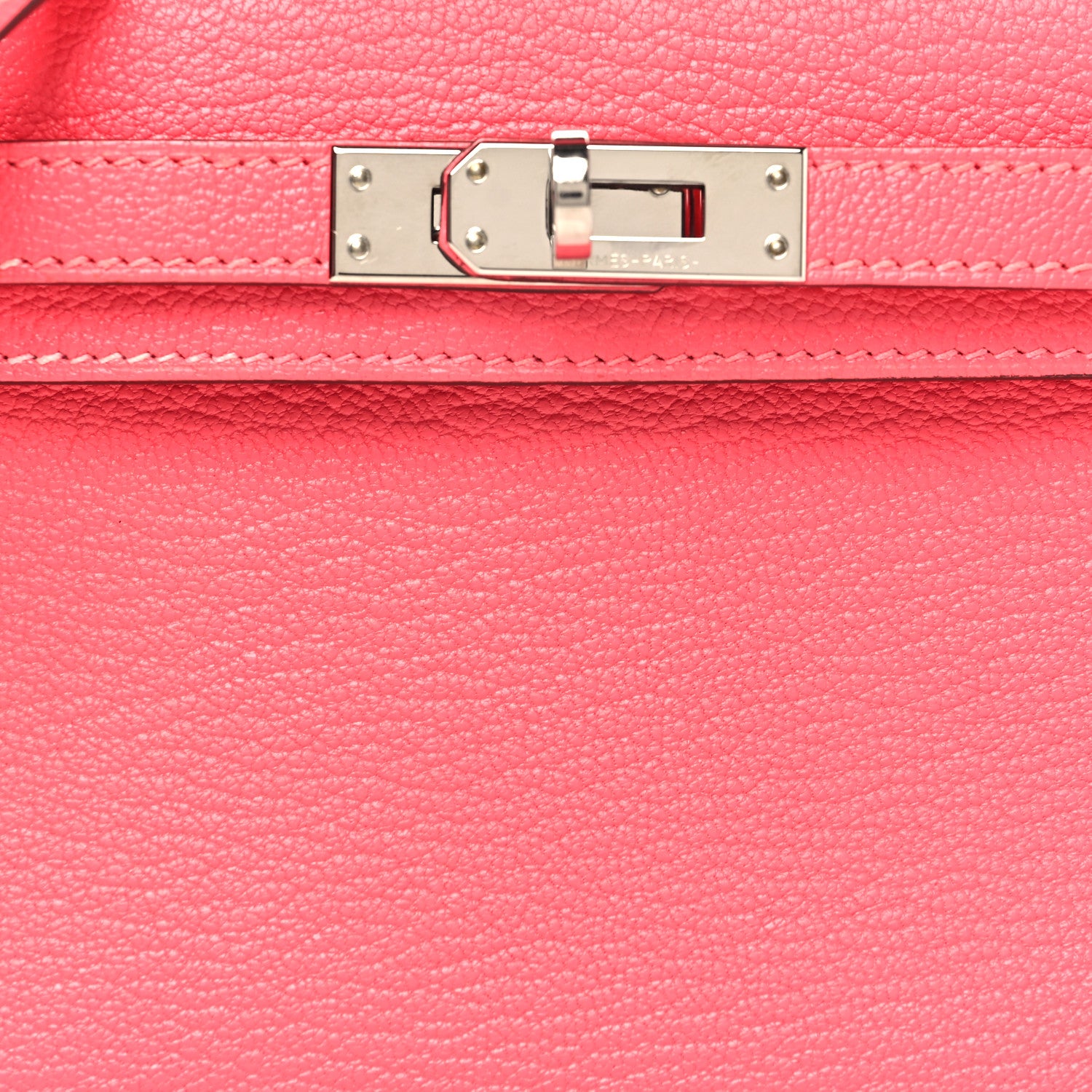 Hermes Chevre Mysore Mini Kelly Sellier 20 Rose Lipstick 7 of 11