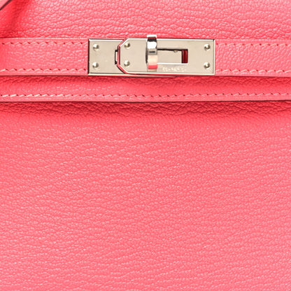 Hermes Chevre Mysore Mini Kelly Sellier 20 Rose Lipstick 7 of 11