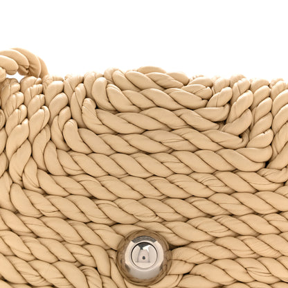 Bottega Veneta Lambskin Torchon Tasseled Twisted Shoulder Bag Porridge 7 of 11