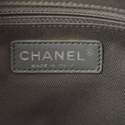 Chanel Iridescent Calfskin Quilted Relax CC Bowler Bag Black 6 of 12