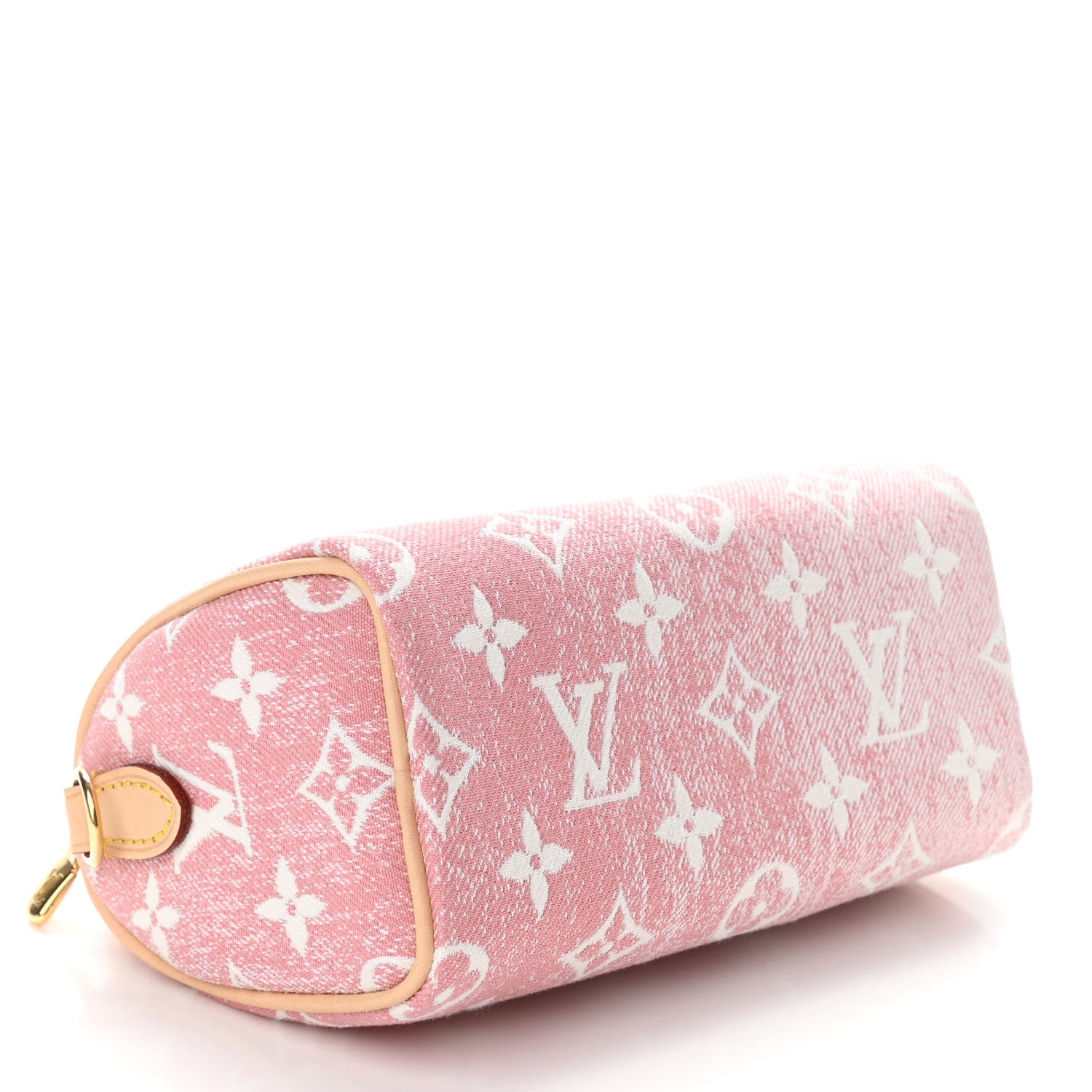 Louis Vuitton Monogram Jacquard Denim Nano Speedy Bandouliere Pink 4 of 10
