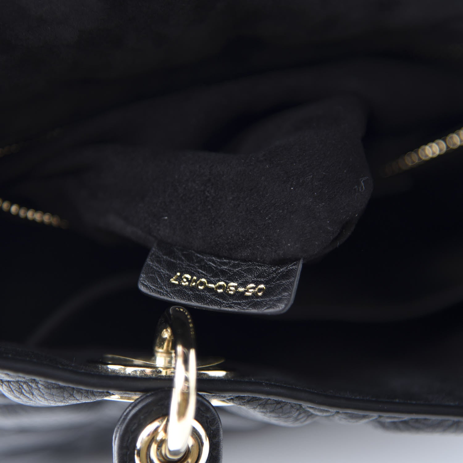 Christian Dior Grained Calfskin Cannage Medium Supple Lady Dior Black 9 of 11