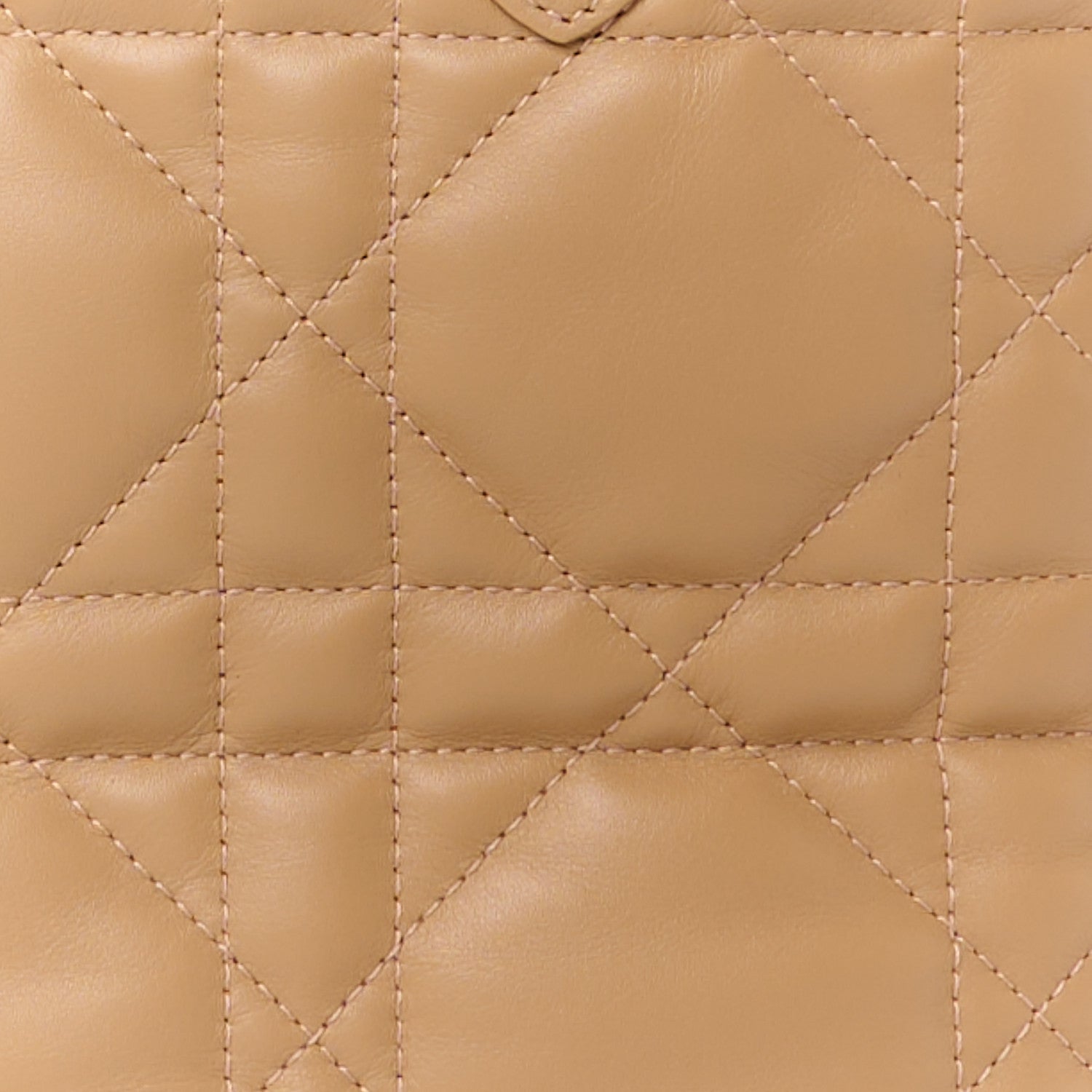 Christian Dior CHRISTIAN DIOR Calfskin Macrocannage Medium Toujours Tan 12 of 14