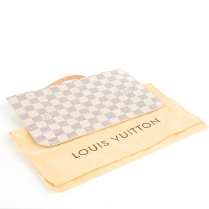 Louis Vuitton Damier Azur Neverfull MM GM Pochette Rose Ballerine 4 of 8