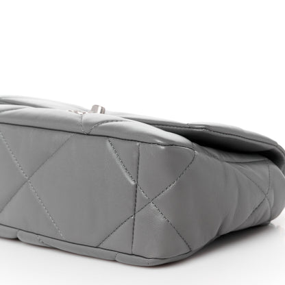 Chanel Lambskin Quilted Medium Chanel 19 Flap Dark Grey 10 of 10
