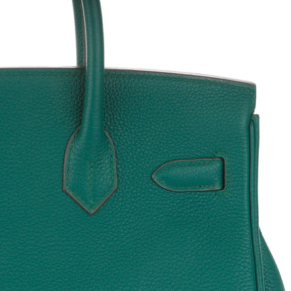 Hermes Togo Birkin 30 Malachite 19 of 23